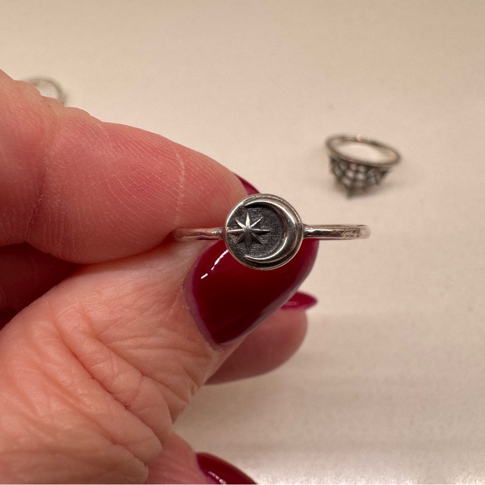 Sterling Silver Celestial Ring Set - image 6